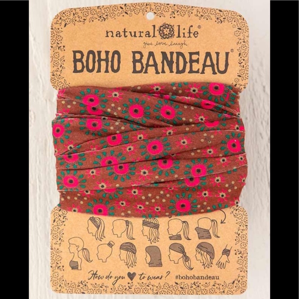 Natural Life Boho Bandeau Wear 11 Ways Orange Pink